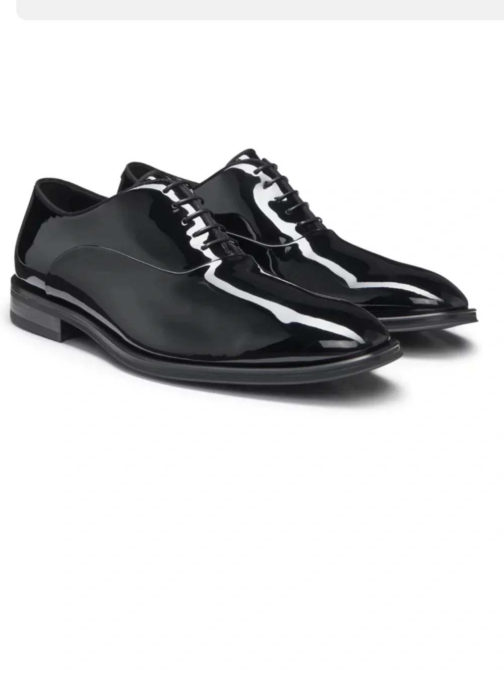 Hugo Boss Patent Leather Oxford Dress Shoes